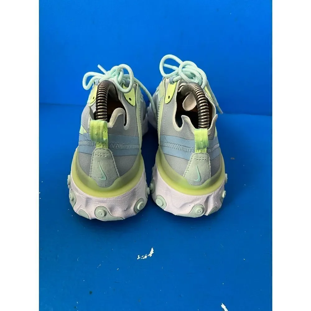 Nike Womens React Element 55 BQ2728-100 Gray Running Shoes Sneakers Size 9